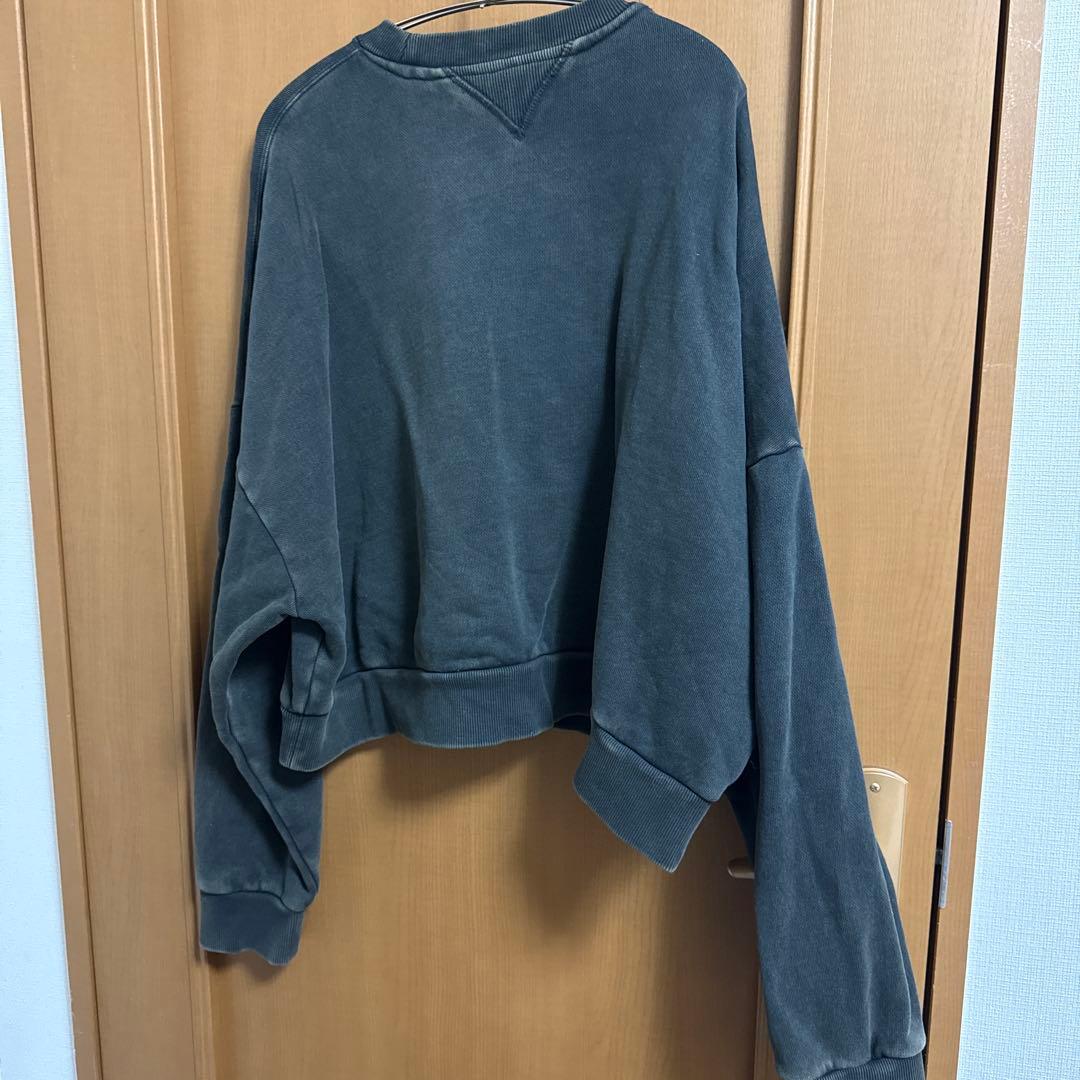 トップス ENTIRE STUDIOS WASHED BLACK BOX CREW