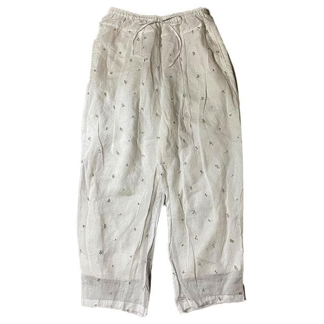 専用kijinokanosei キジノカノウセイ ラミー刺繍タックパンツさくらん