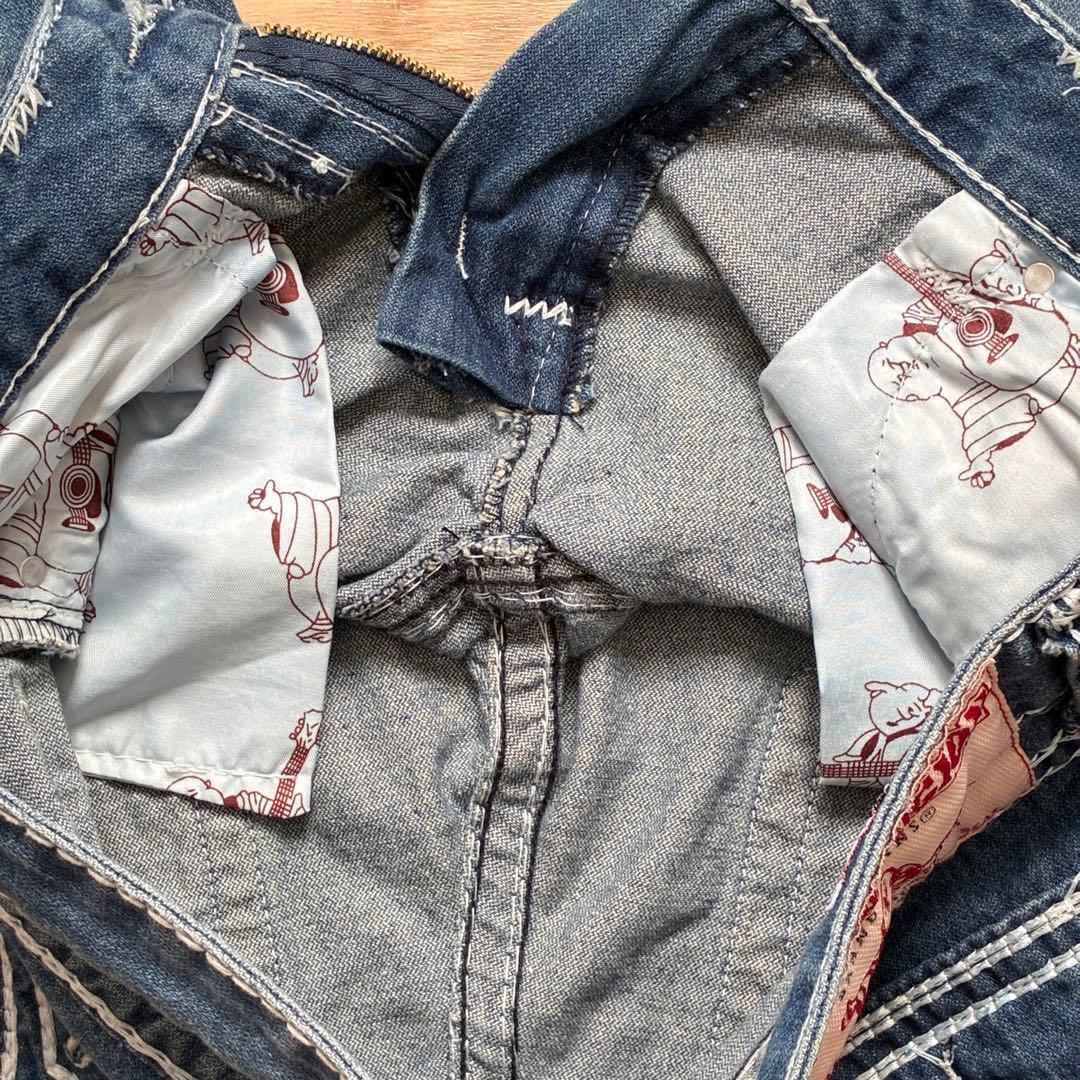 【希少】トゥルーレリジョンJOEYSUPER T 極太ステッチ デニム USA製