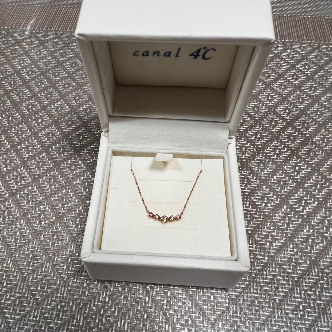 【未使用品】canal 4°C ローズゴールド ネックレス
