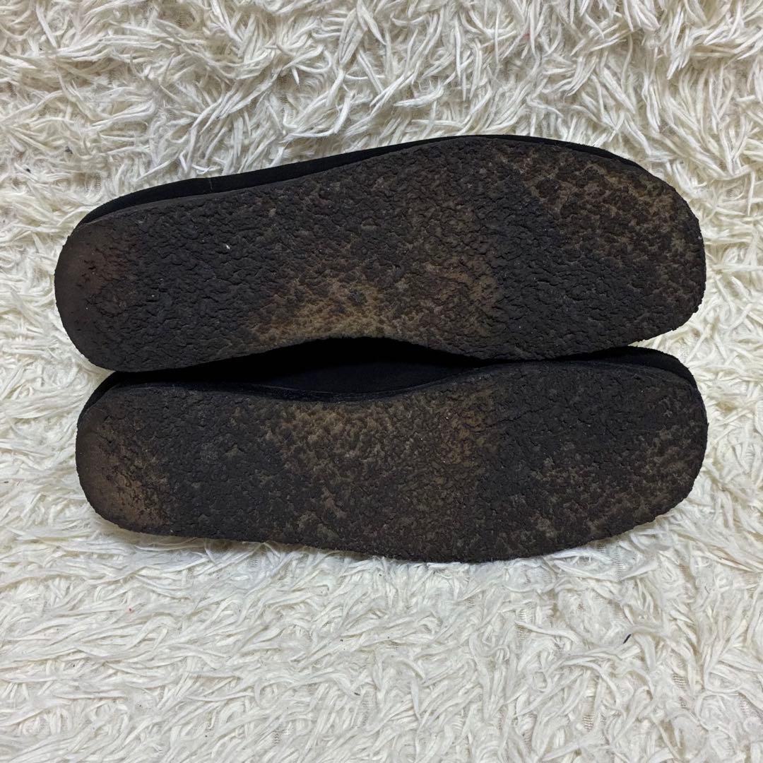 【美品】✨ クラークス ワラビー モカシン スエード ブラック　27cm