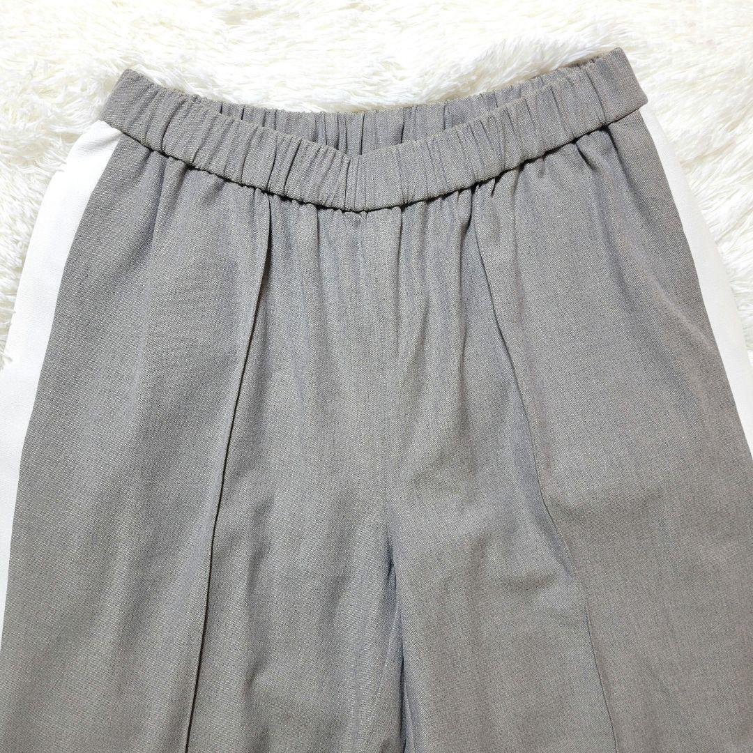 ♡2025winter♡トーマスマグパイ♡ストレッチ ライン パンツ グレー