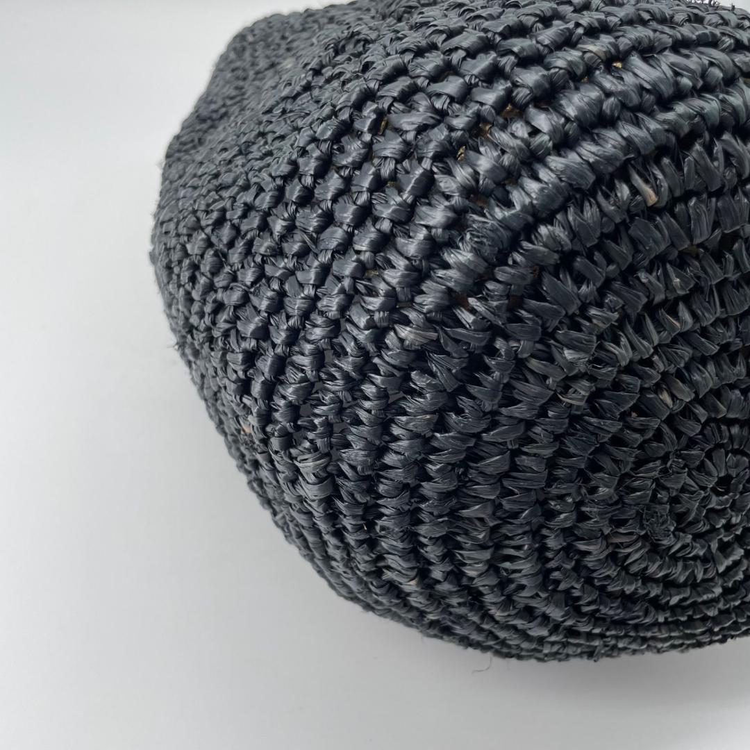 良品✨現行 ポロラルフローレン カゴバッグ ラフィアバッグ 巾着 ゴ ールド内袋