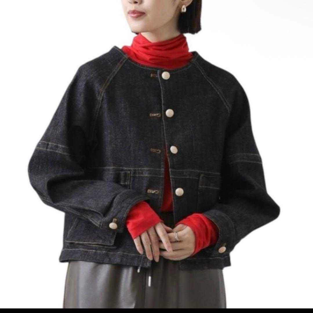 未使用タグ付き　MARGAUX VINTAGE デニムジャケット　金ボタン