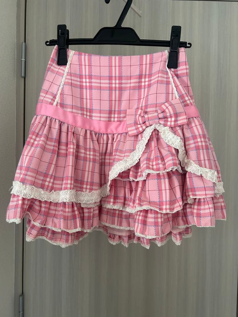 激レア2012年Angelic Prettyチェック柄　メレンゲタータンスカート