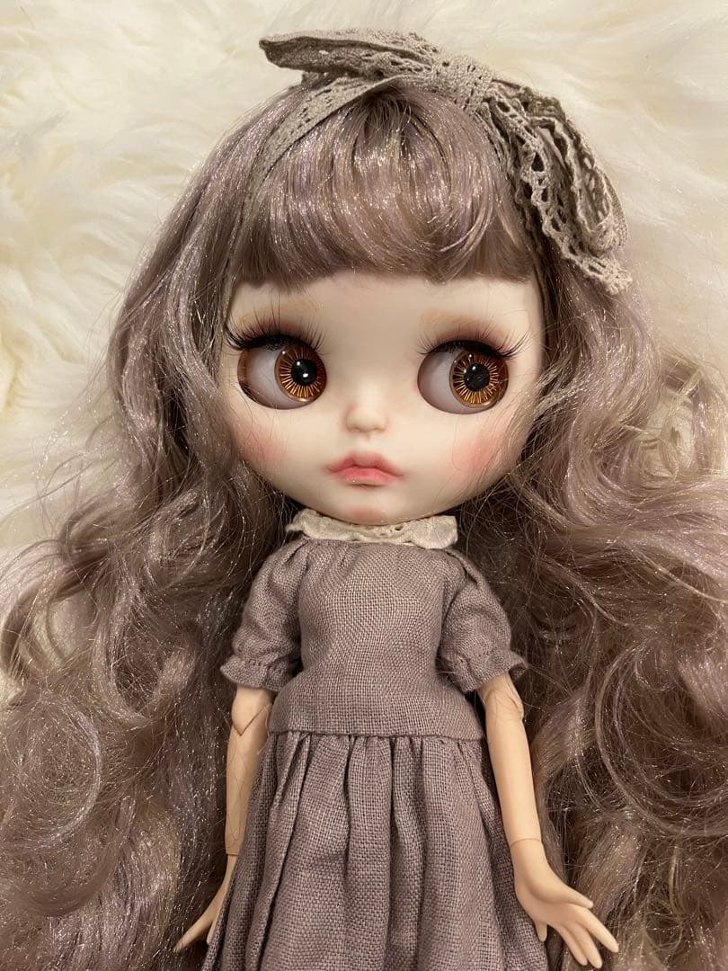 アイシードール　アウトフィット付き　ミックスパープルロング