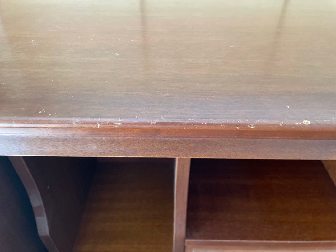 マルニ木工　天然木　机　ライティングビューロー　レトロ　アンティーク