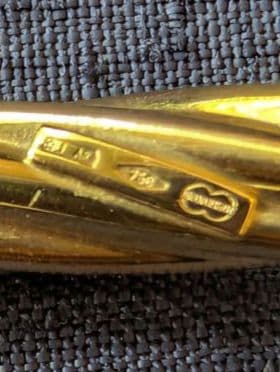 UNOAERREウノアエレ K18 バングル ブレスレット 14.3g