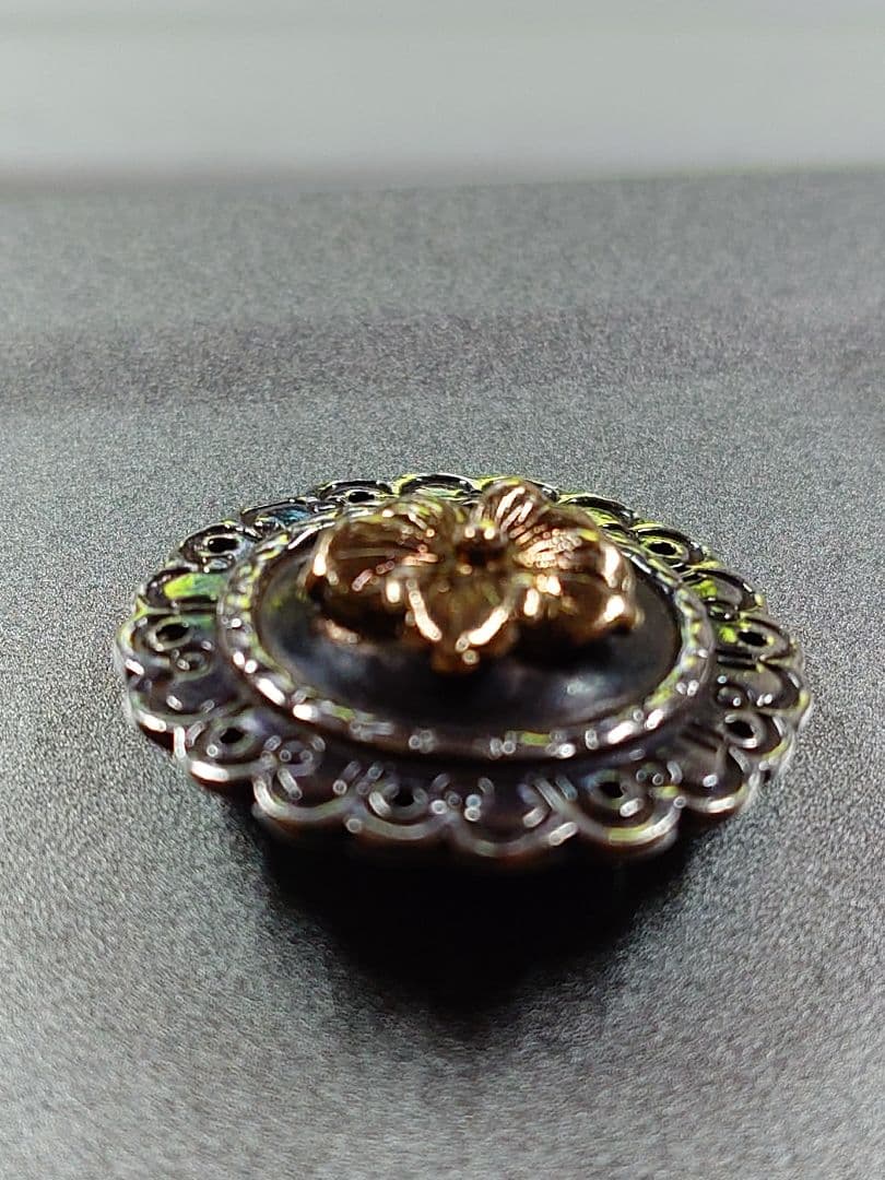 FIRSTARROWS　1点物18KFlower付きシルバーコンチョ