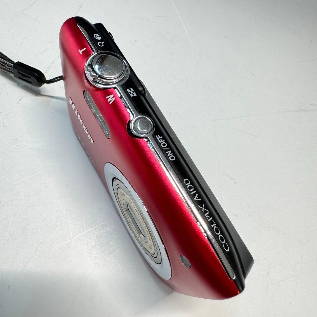 Nikon ニコン　デジタルカメラ COOLPIX　クールピクス A100 赤