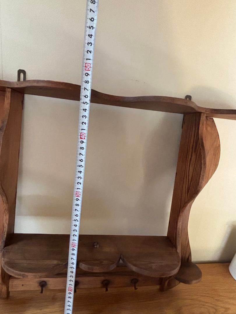 フランス　アンティークパイン　ウォールシェルフ