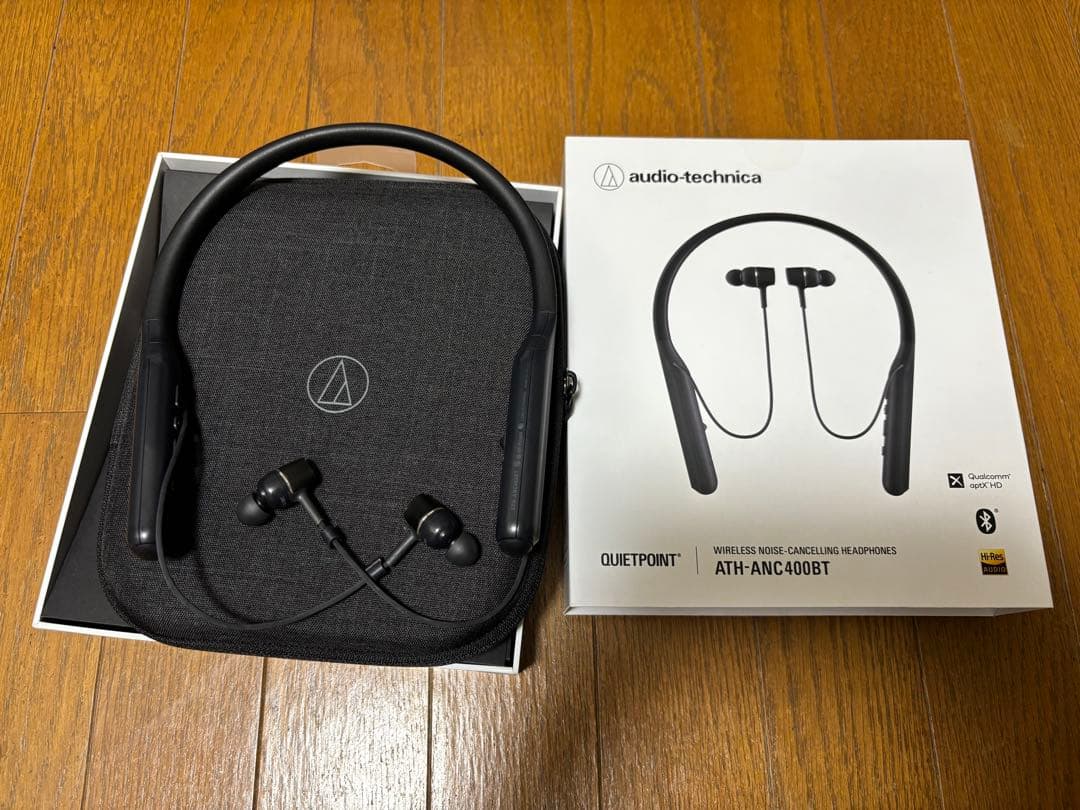 オーディオテクニカ　Bluetoothイヤホン カナル型　ネックバンド