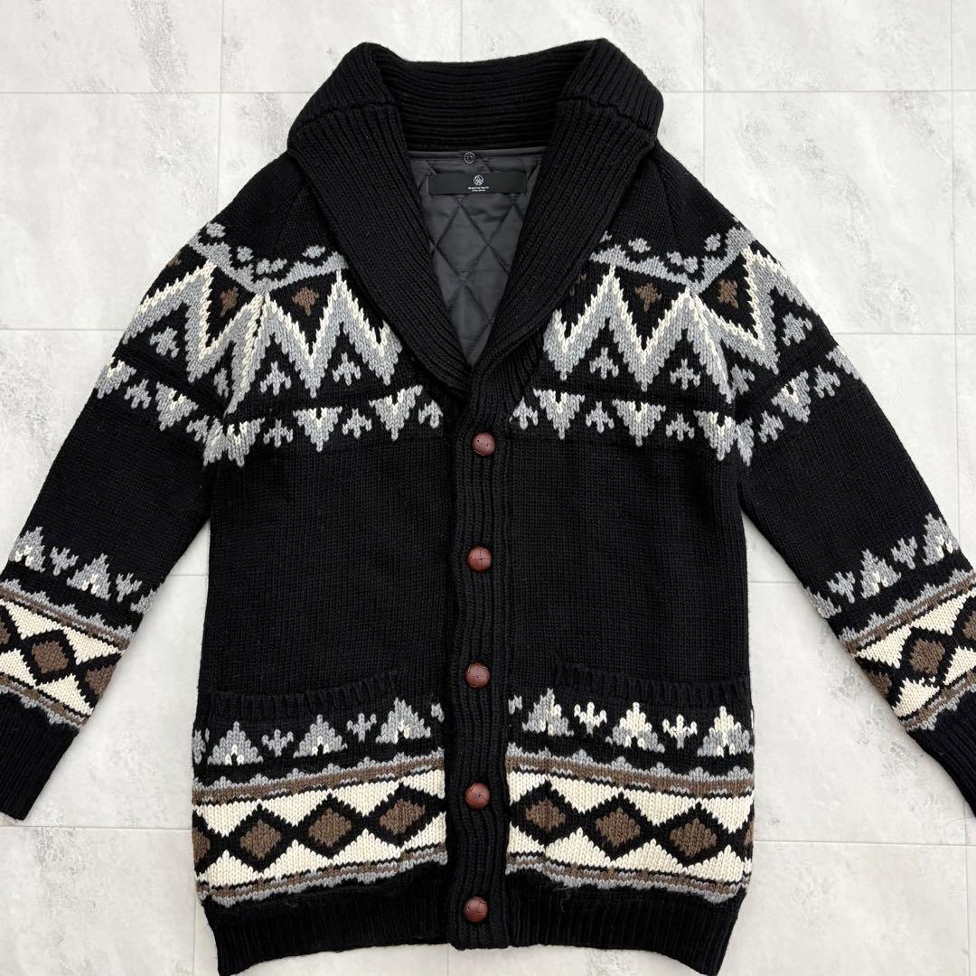 ビューティ&ユースユナイテッドアローズノルディック柄 ライナー付きニット