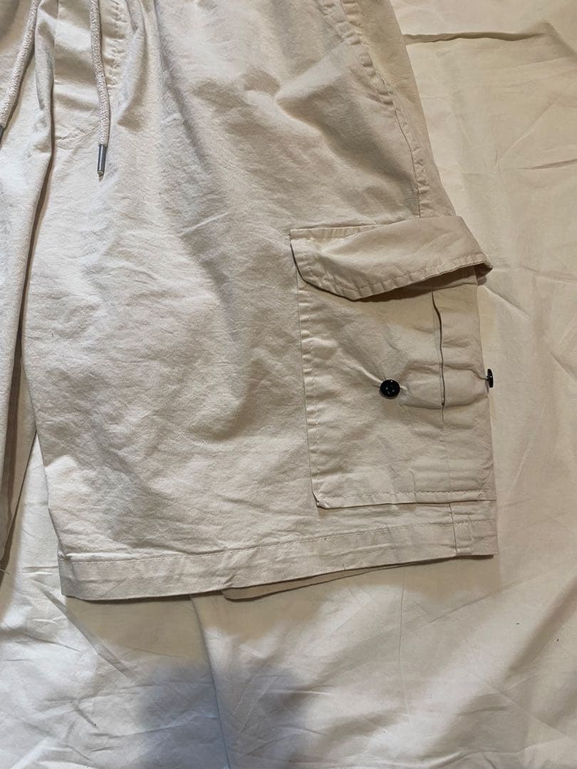 パンツ STONE  HALF CARGO PANTS IVORY 13AW