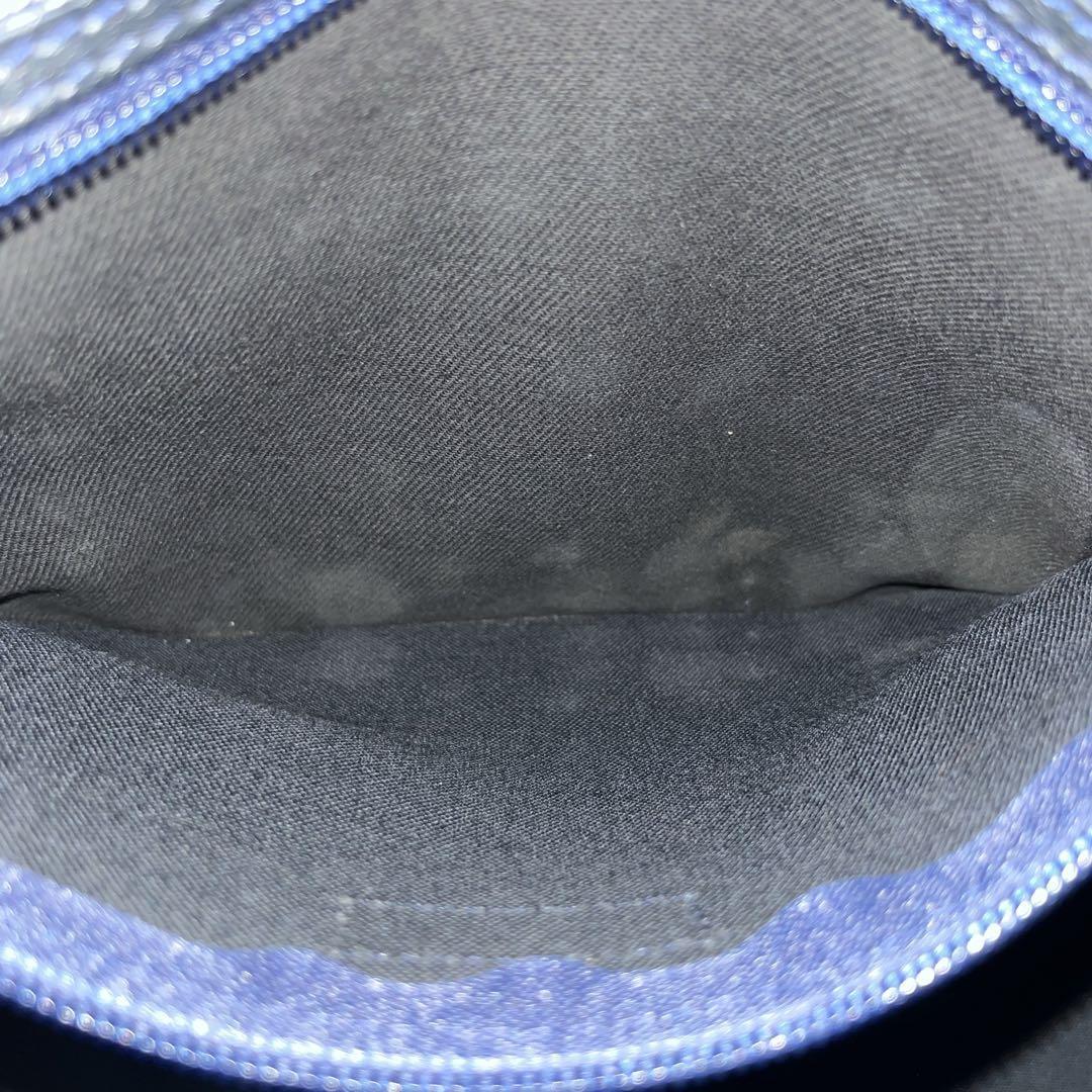 オールド　ディオール　ボストンバッグ　旅行カバン　トロッター　PVCレザー　紺