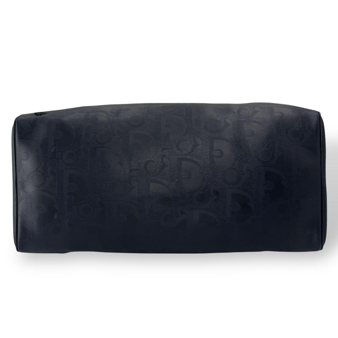 オールド　ディオール　ボストンバッグ　旅行カバン　トロッター　PVCレザー　紺