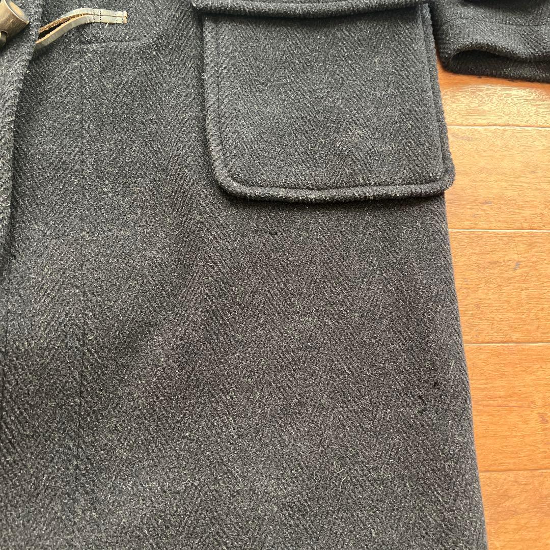 Burberry's ブラック ダッフルコート XL チェック