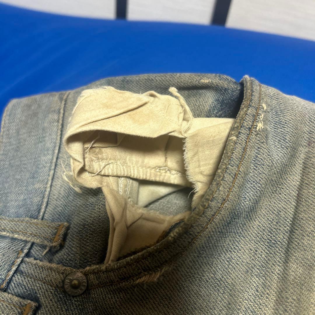 ドルチェ＆ガッバーナ　ダメージデニムパンツ