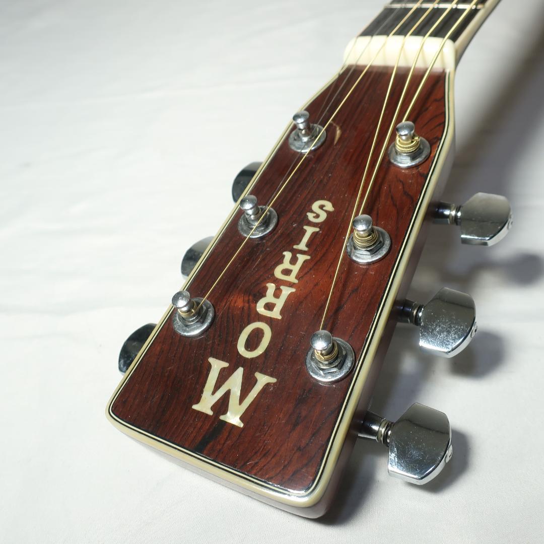 縦ロゴ Morris W-40 エレアコ仕様 ギター ハードケース付 弦交換済