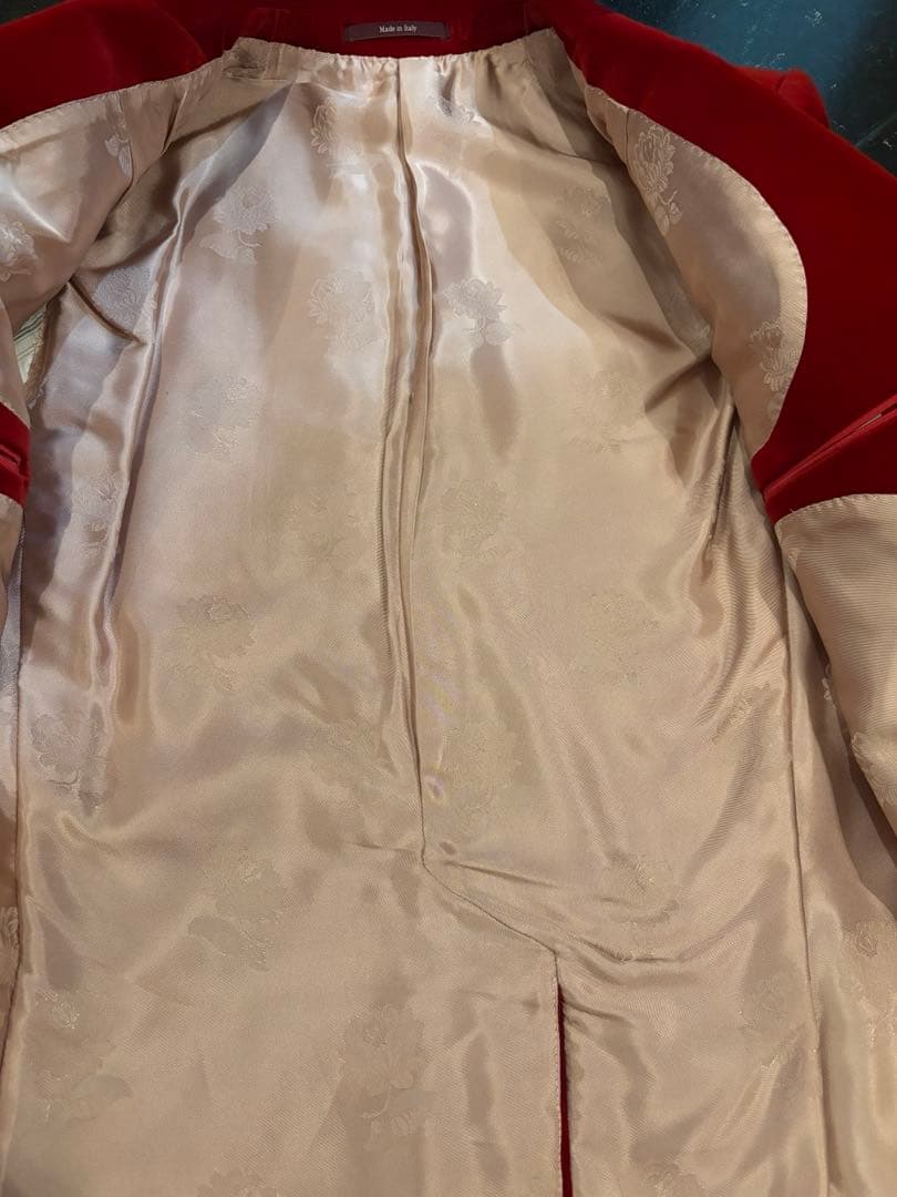 GUCCI アレッサンドロミケーレ2021AW ベルベットジャケット 44 赤