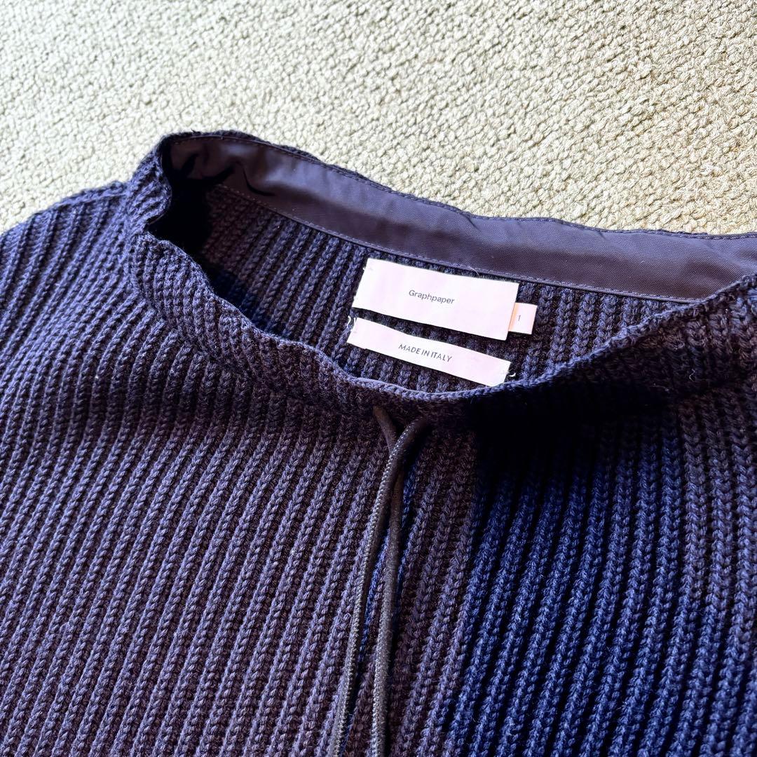 美品　Graphpaper ニット ネイビー　size:1