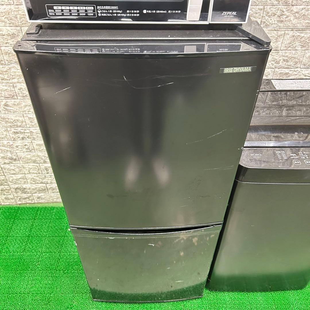 167最新　ブラックカラー　冷蔵庫　洗濯機　電子レンジ　セット　小型　一人暮らし