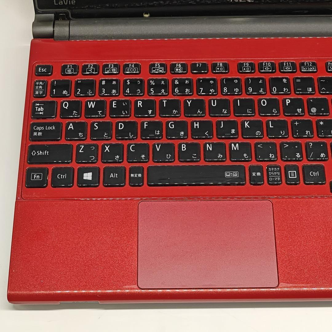 【NEC】LAVIE 高性能i7 SSD512GB 16GB レッド ノートPC