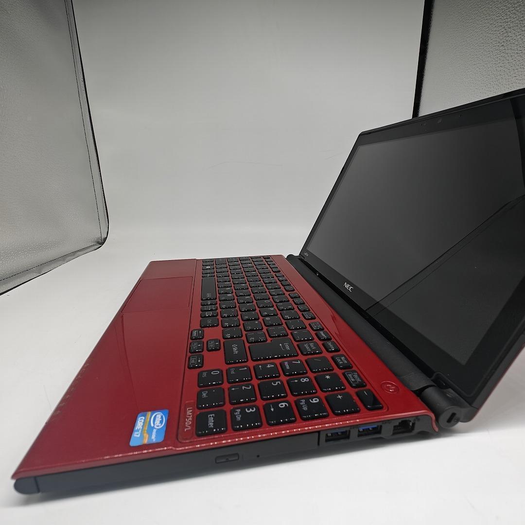 【NEC】LAVIE 高性能i7 SSD512GB 16GB レッド ノートPC