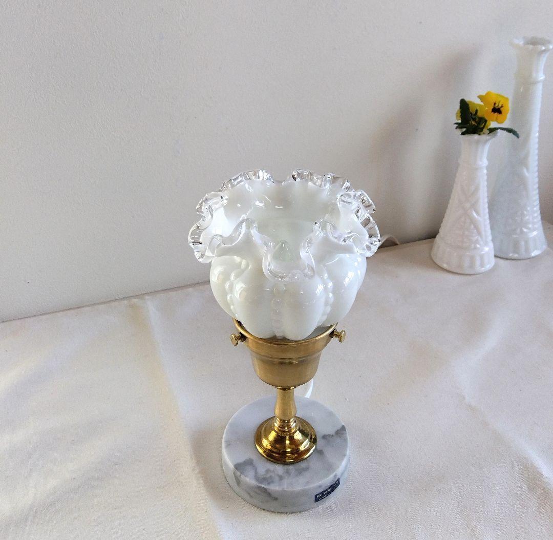 フェントン☆シルバークレスト ラッフルシェードランプ