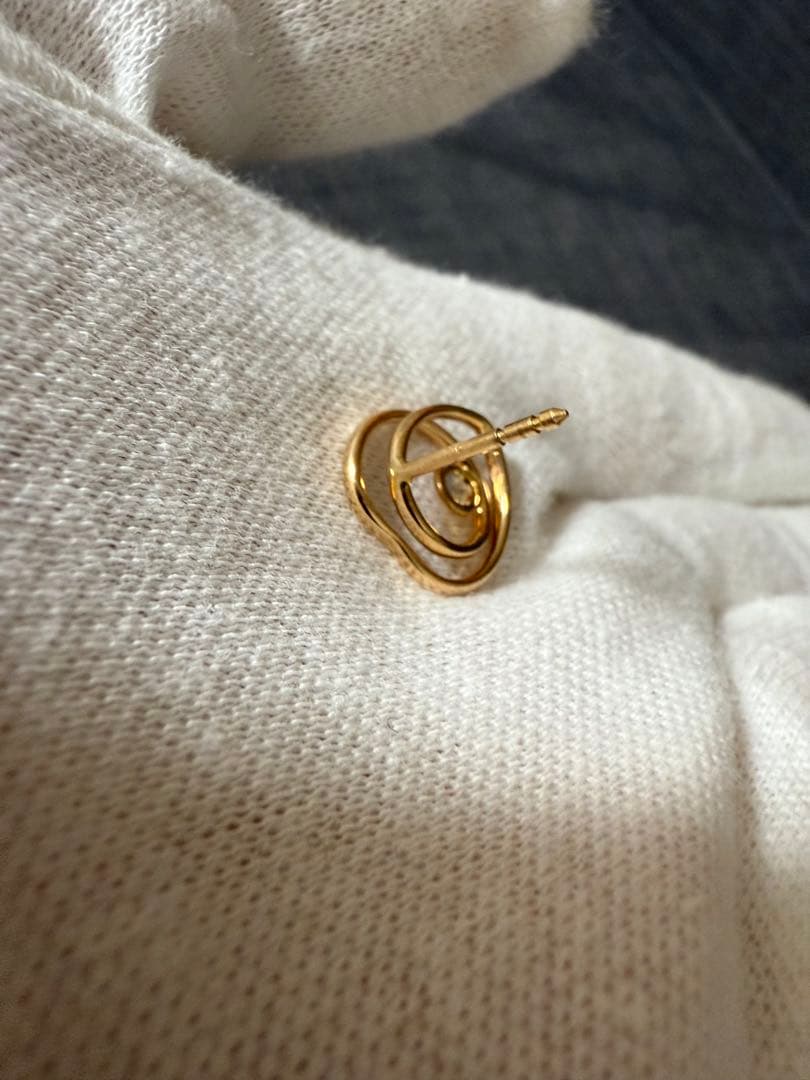 エルメス ヴェルティージュ クール TPM ピアス イヤリング【中古】 片耳