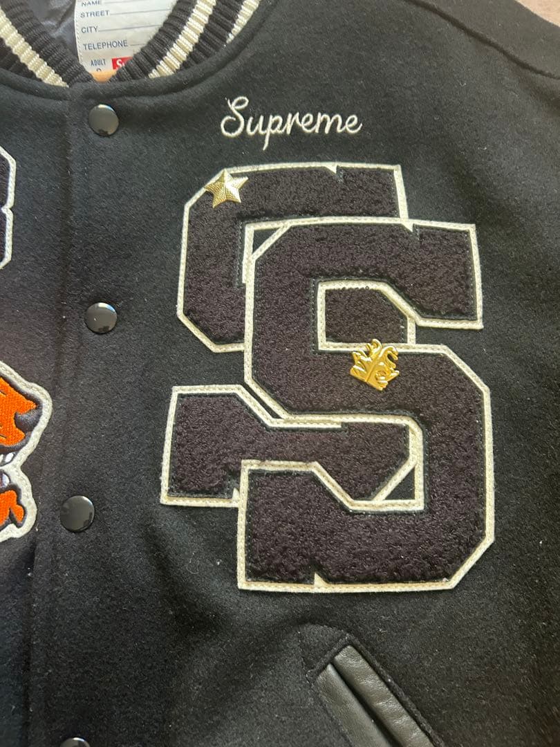 Supreme Tiger Varsity Jacket \"Black 正規品