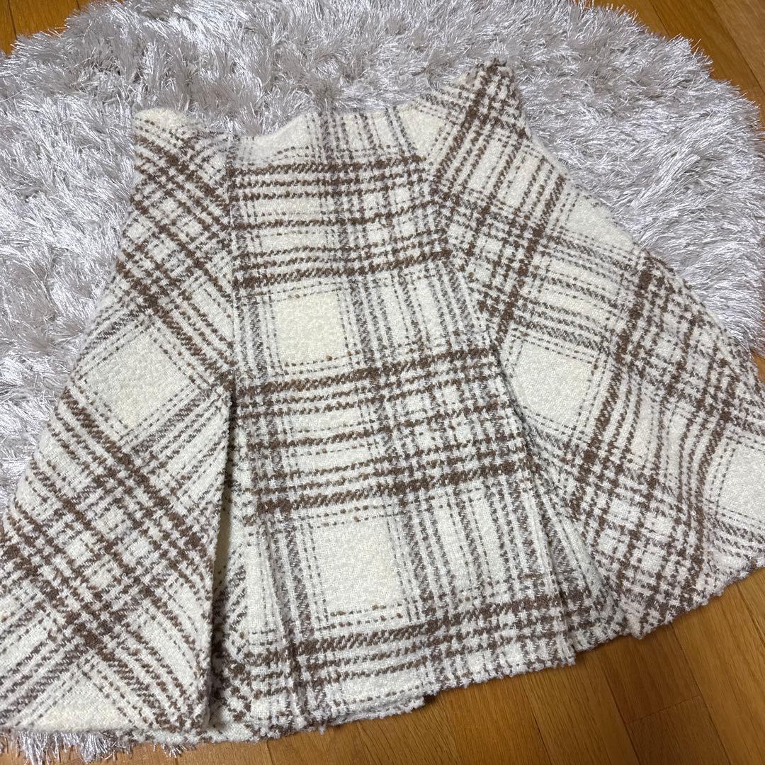Rosé Muse ロゼミューズ tweed check mini skirt