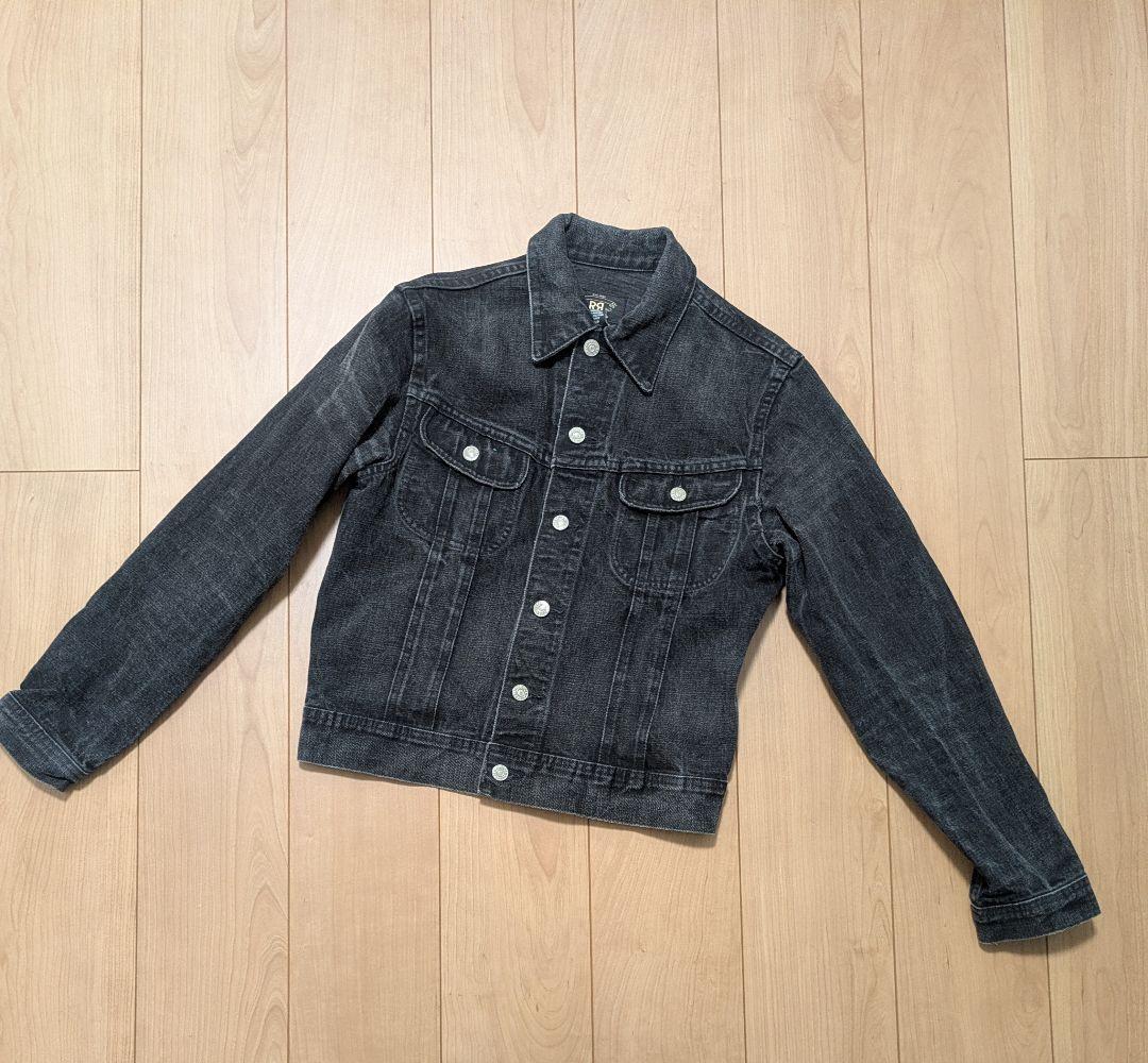 ダブルアールエル　rrl アメリカ　デニムジャケット usa Sサイズ ブラック