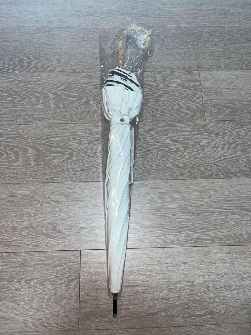 【新品未使用】COKAGE+ 日傘 竹手元 フリル リリィホワイト