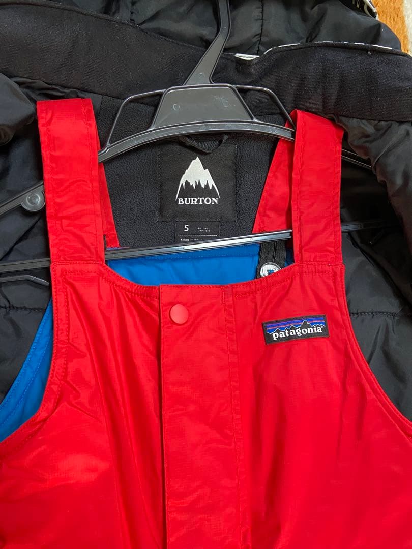 Burton kids スノーウエア　ジャケット　ビブパンツセット　5T 110