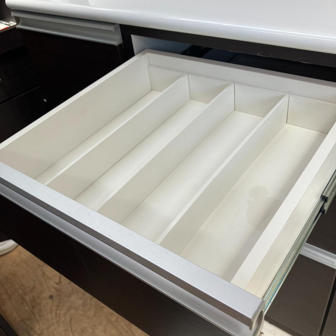 【福岡市 市内近郊限定】NITORI 食器棚 120㎝幅 ワイド 配達設置無料♬