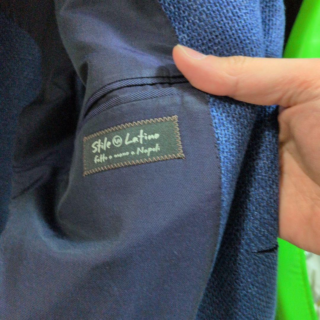 最終値下げスティレラティーノ　シルクリネン ジャケット　48