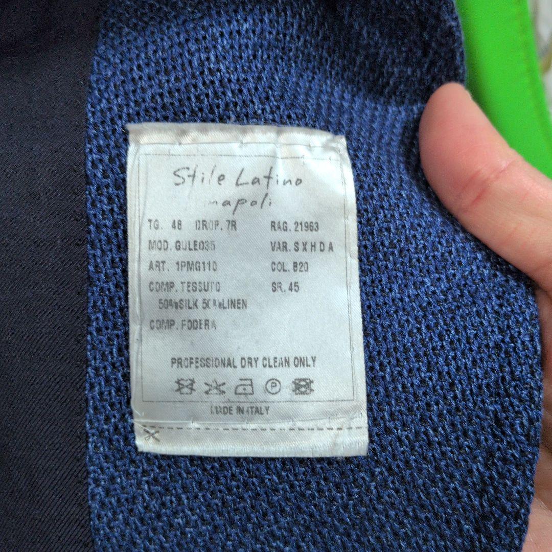 最終値下げスティレラティーノ　シルクリネン ジャケット　48