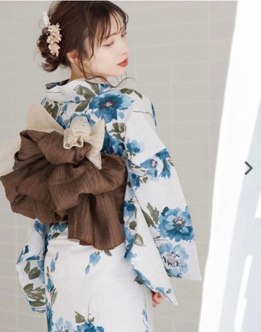 【完売品】Dita 4点セット(浴衣、兵児帯、下駄、腰ひも)