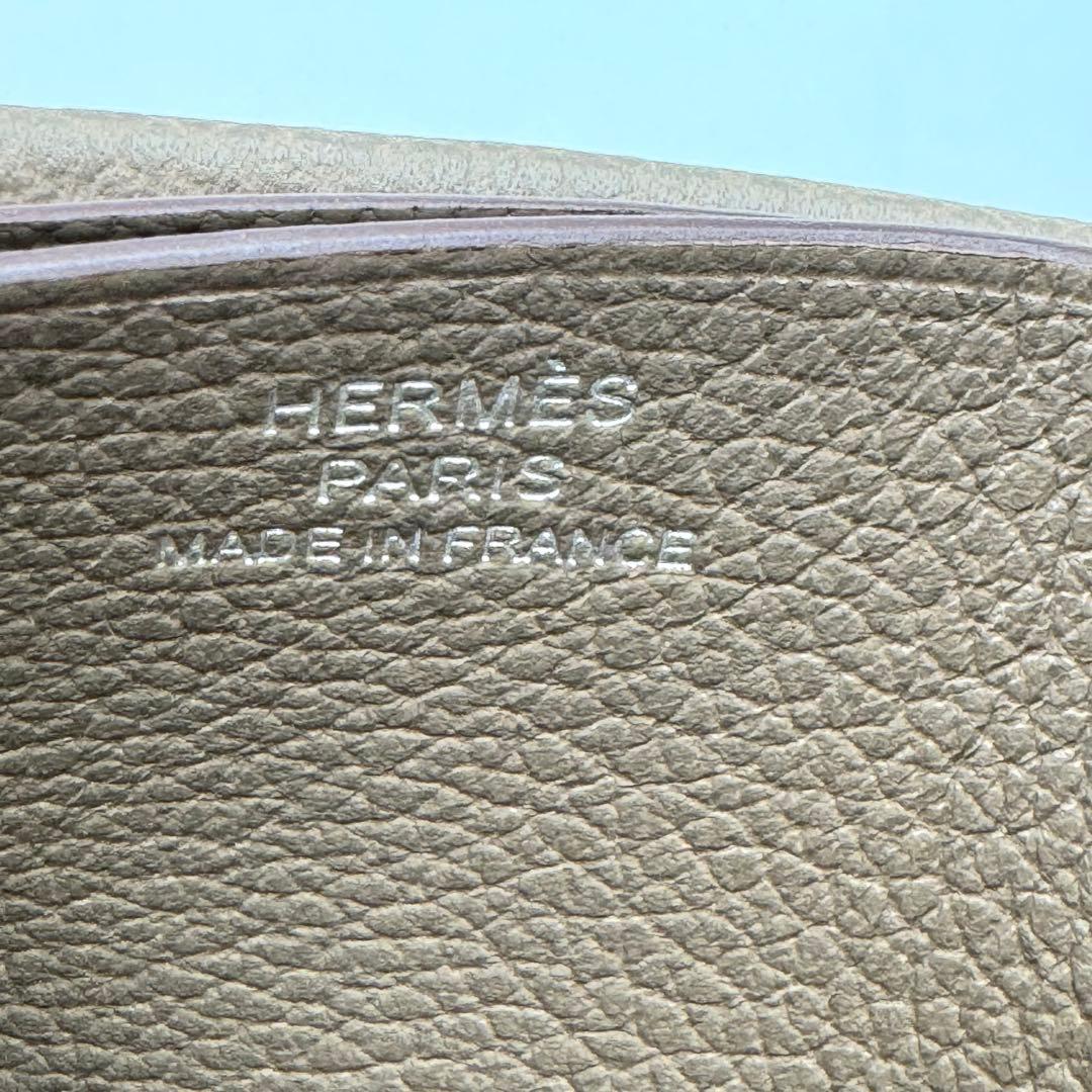 新品✨HERMES Hセリエ カードケース エバーカラー エトゥープ W刻印