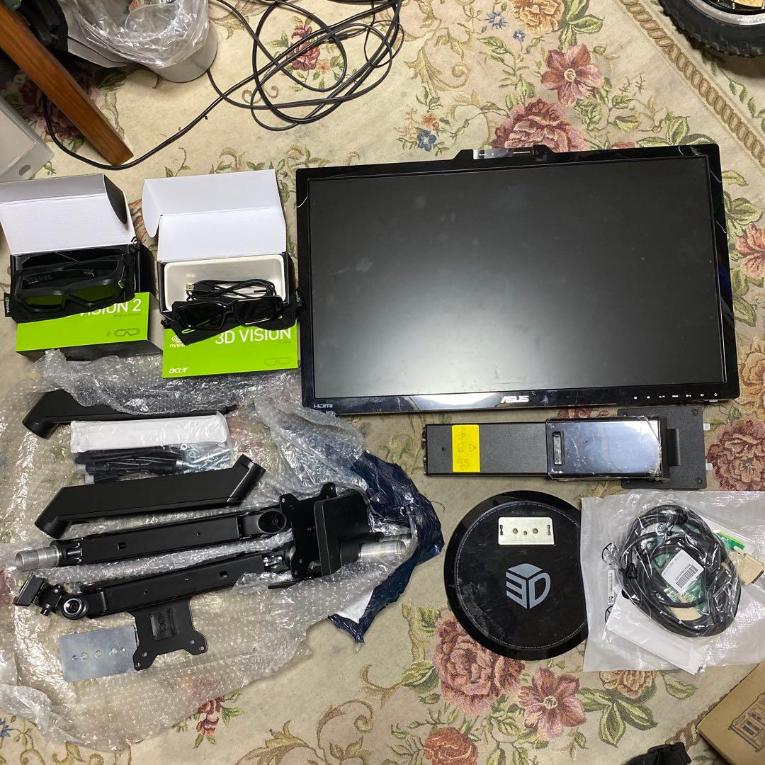 デュアルモニターアーム + Asus 27\