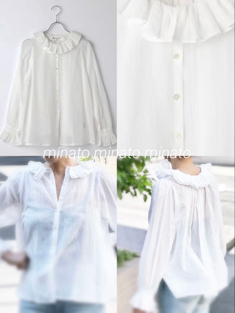 Blue 極美品 定番 ビリティス・ディセッタン パリジェンヌ・ブラウス