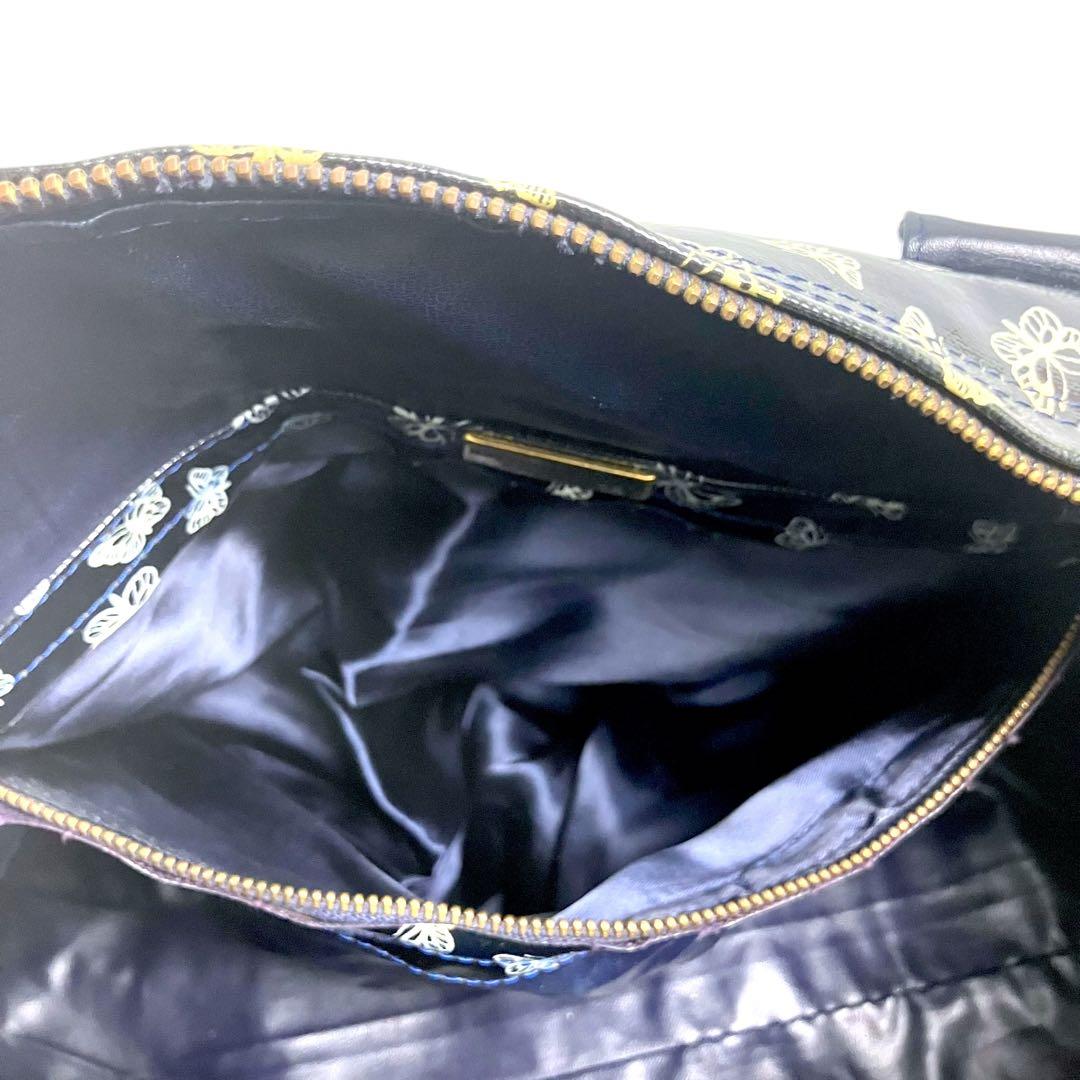 BOTTEGA VENETAボッテガ　ボストンバッグ　PVC レザー　黒　y2k