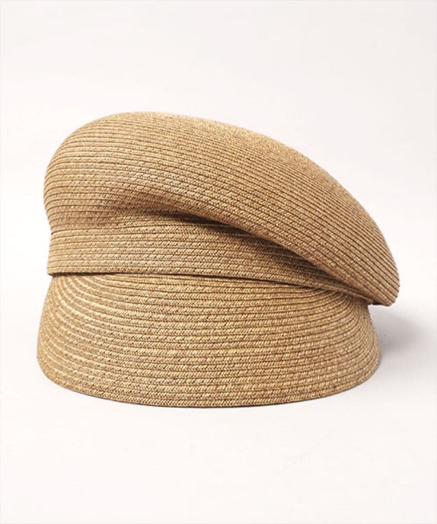 【CA4LA】アシンメトリーキャスケット/ベージュ