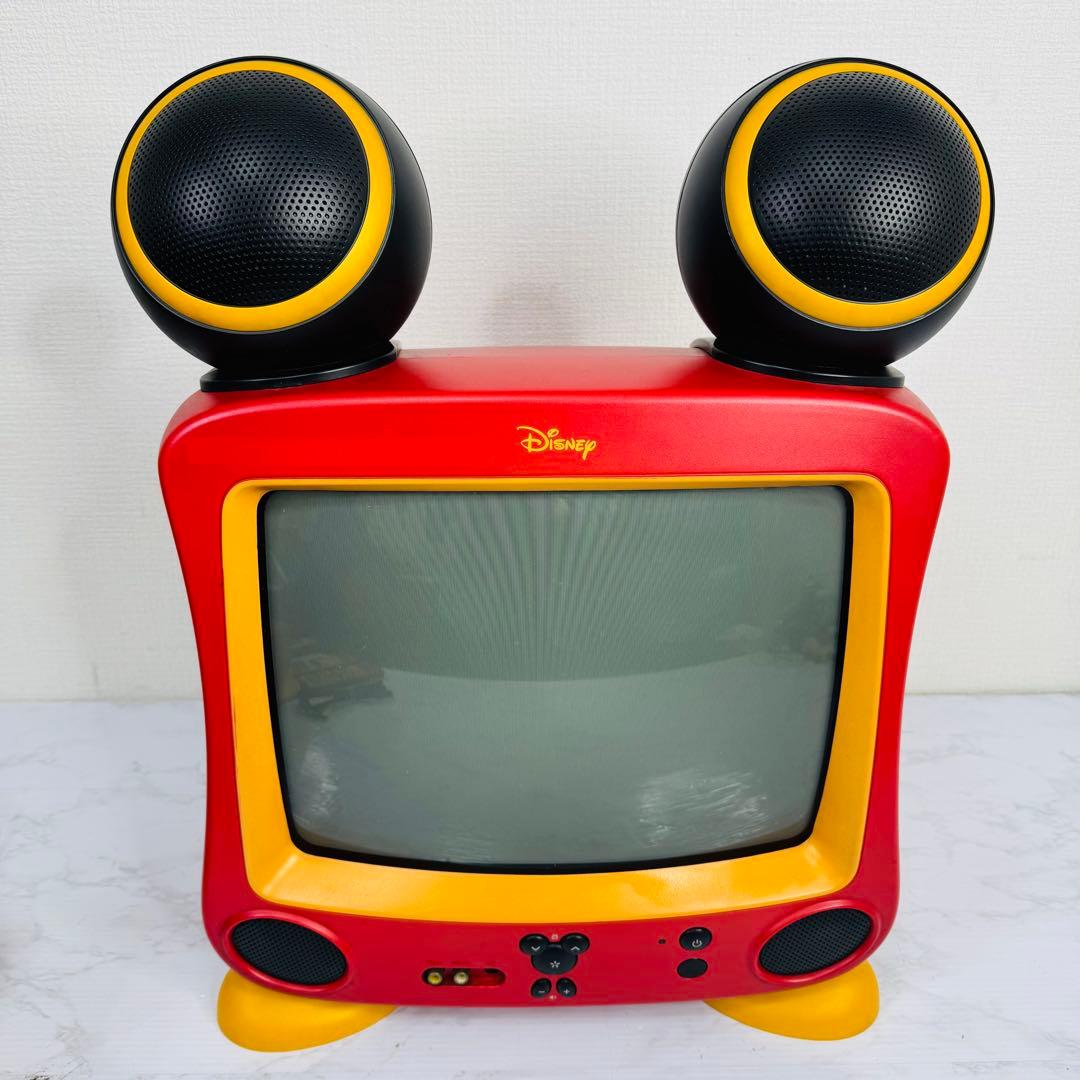 【希少・美品】Disney　ミッキーマウス型　ブラウン管テレビ　DVDプレーヤー