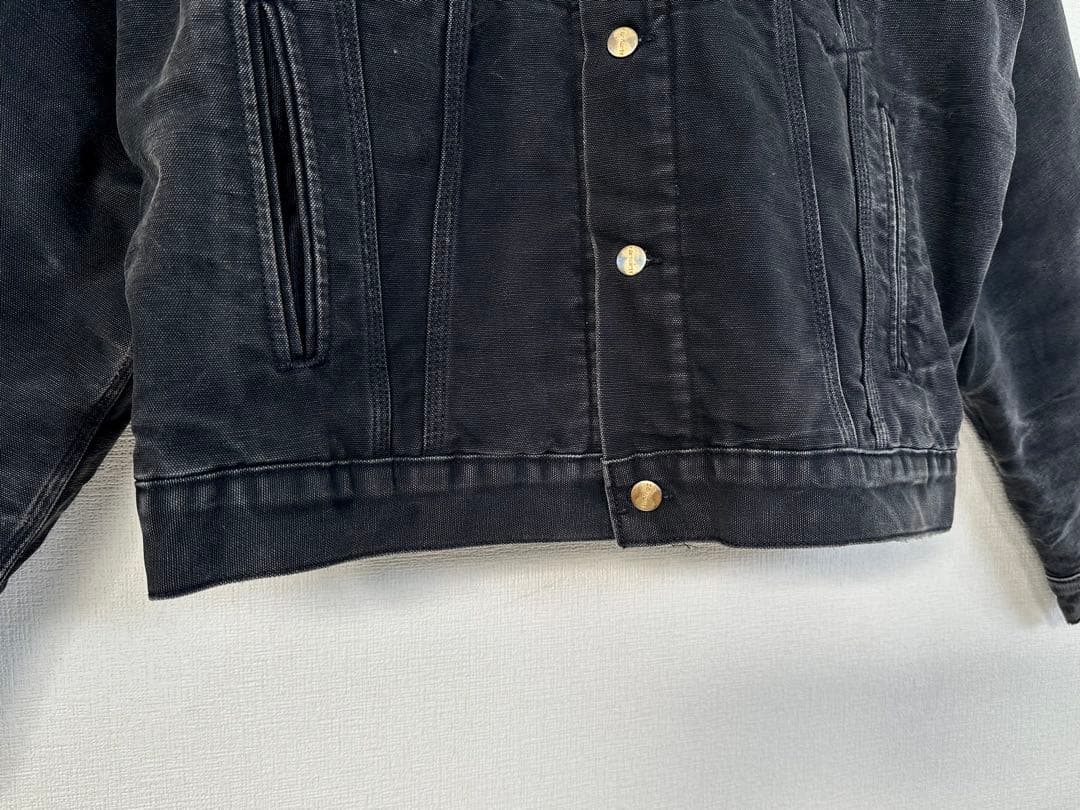 超超スペシャル 80s カーハート トラッカージャケット 46 ブラック 黒