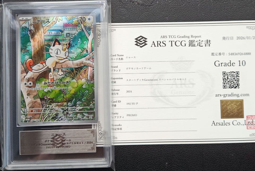 3 ニャース AR ARS10 鑑定書付き