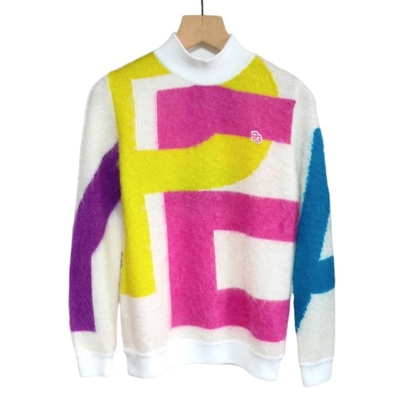 ト*)様 新品7万円 パーリーゲイツ モヘアニット＆スカート ふわふわ上下セット