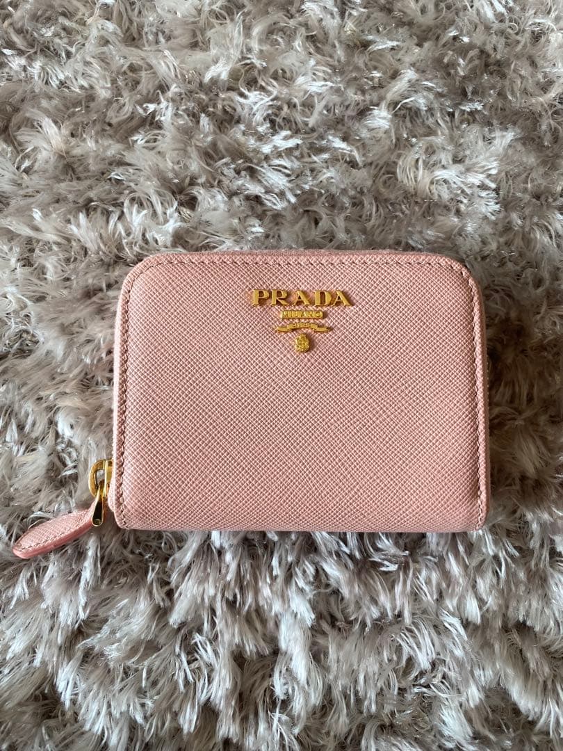 PRADA プラダ サフィアーノ　ケース　ピンク