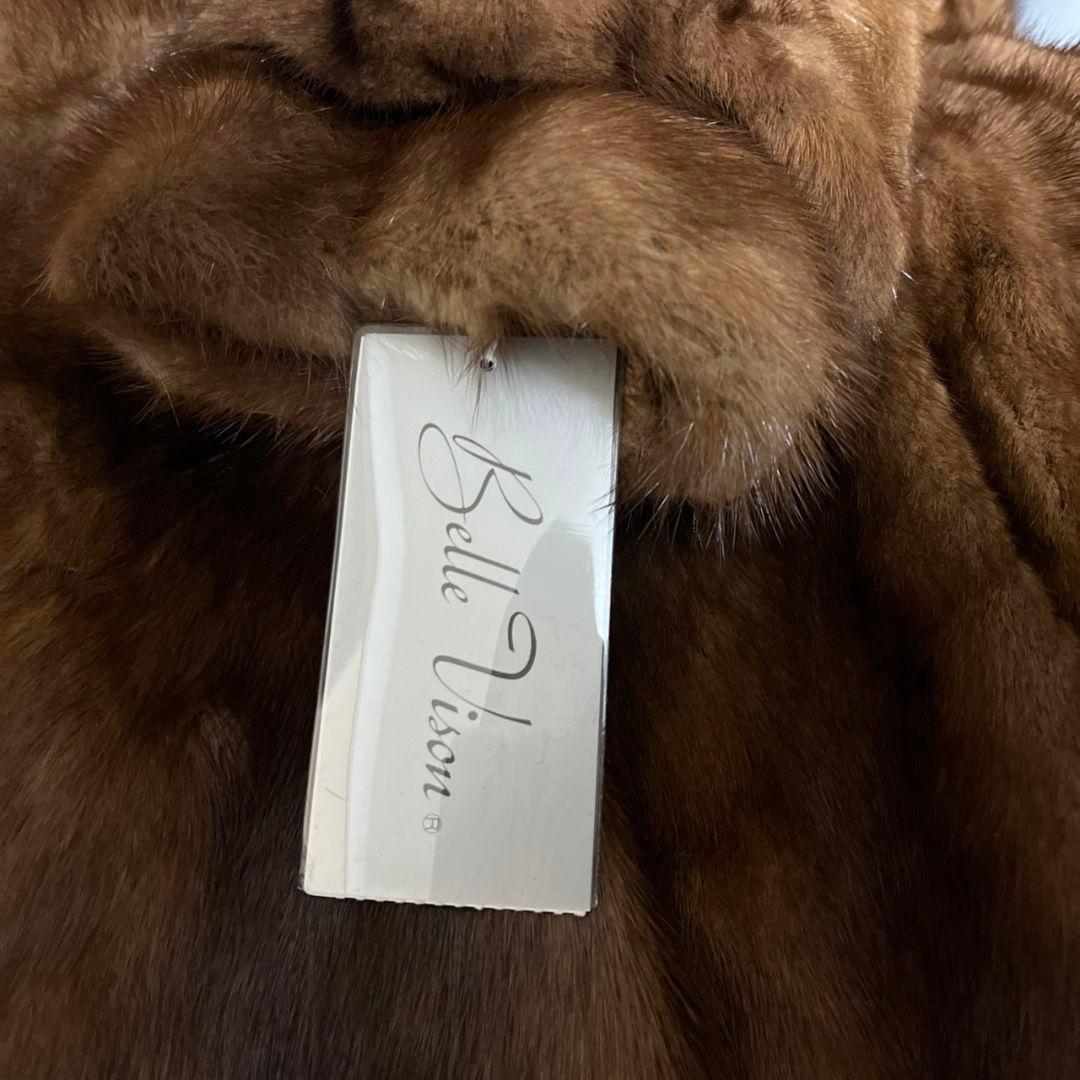 【美品】ミンク茶色 コート SAGA Belle vison タグ付